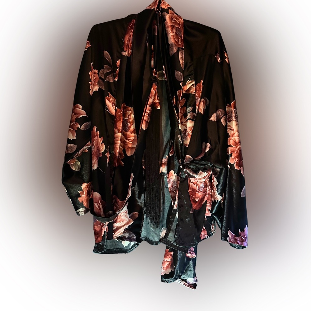Jennafer Grace satin floral suit